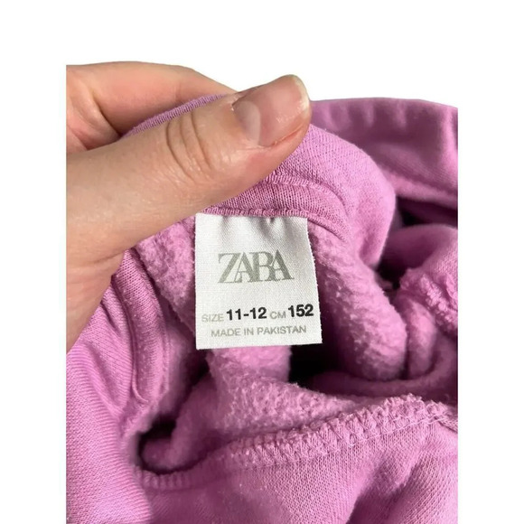 Zara Pink Hoodie Los Angeles USA Kid Girl Size 11-12 Cotton Blend - Picture 3 of 6